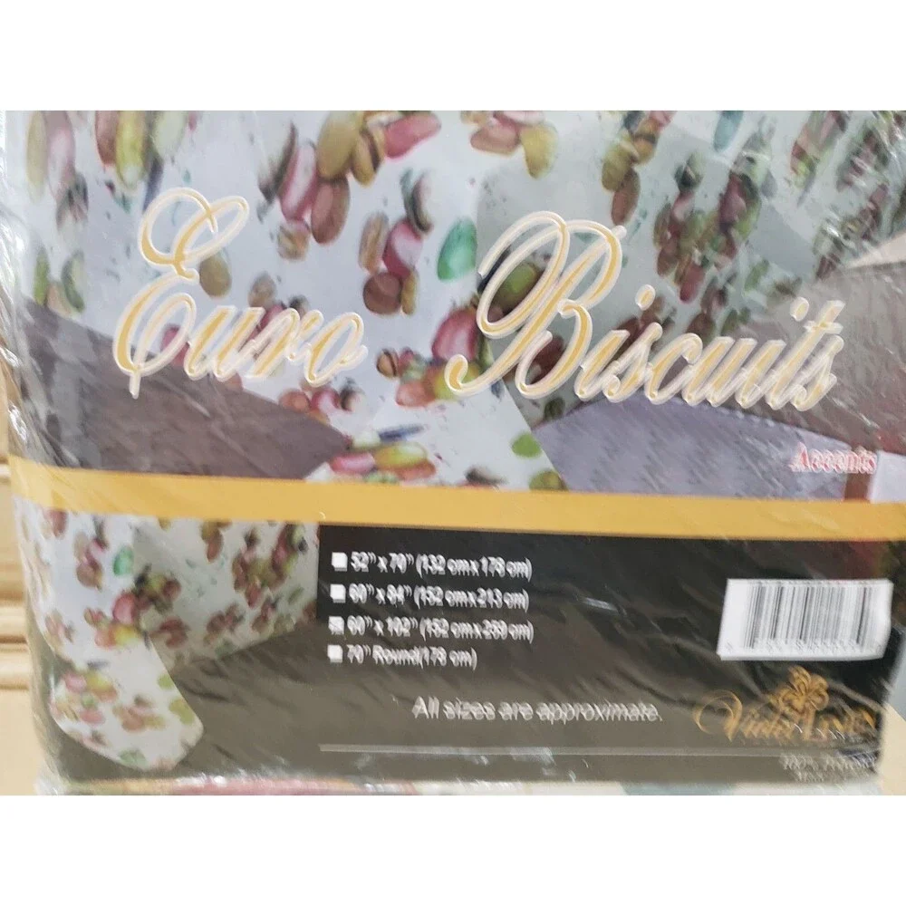 Printed Fabric Tablecloth, 60